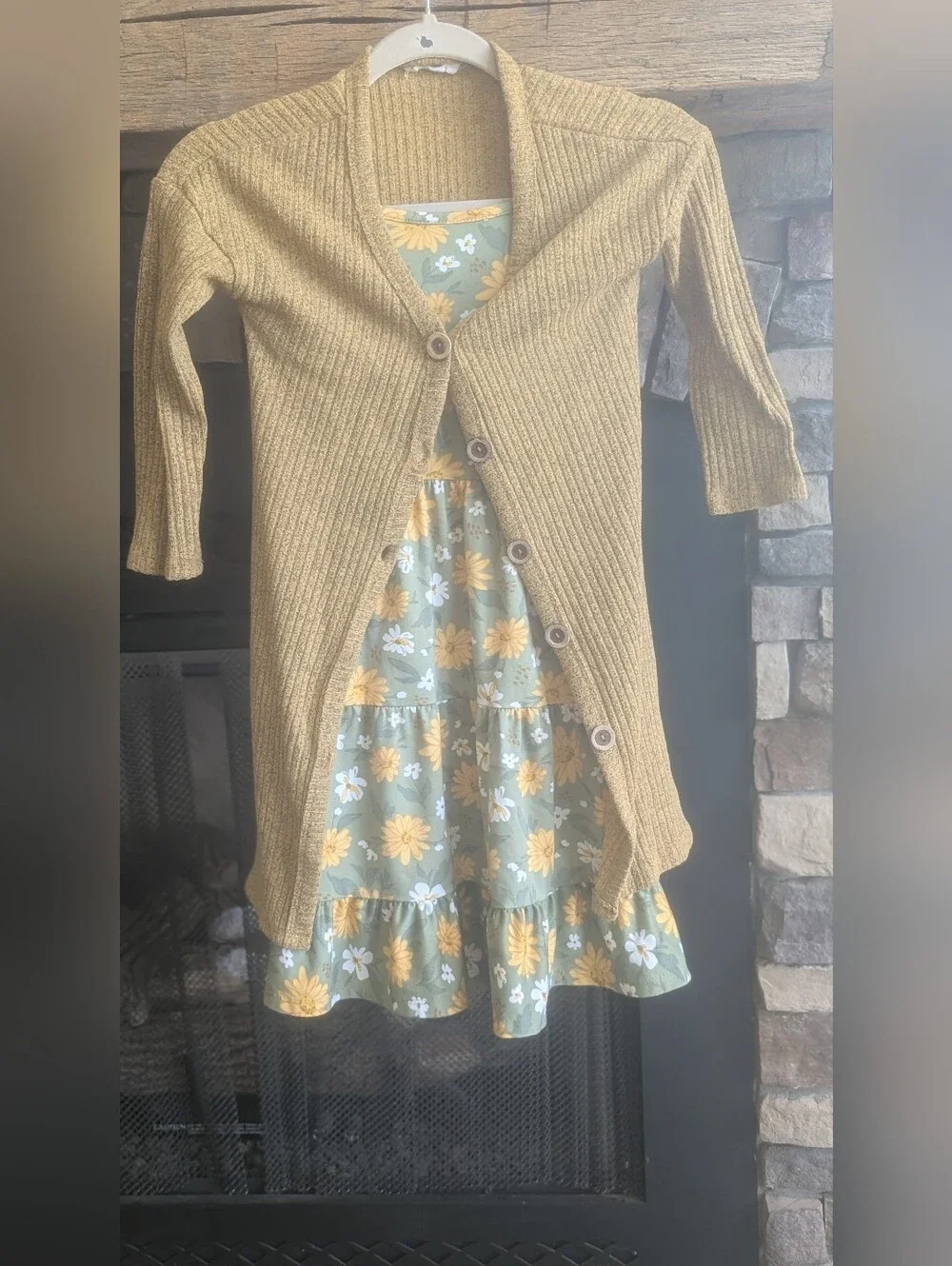 Girls Coordinating Dress And Cardigan Size 10